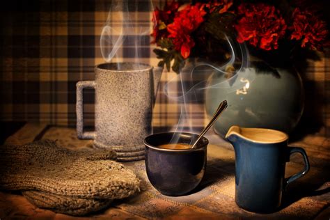 Cozy coffee - Enjoy this cozy coffee shop ambience at night with smooth jazz music and heavy rain on the window combined with background cafe noises and a warm fireplace ...